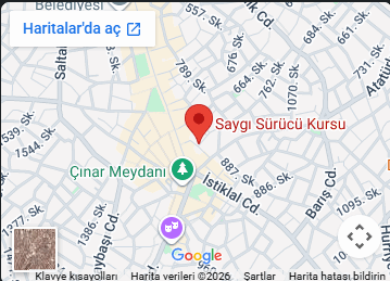 Saygı Sürücü Kursu Harita